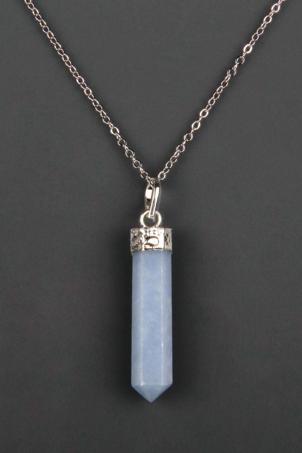 Anjelit Doğal Taş Çivi Kolye