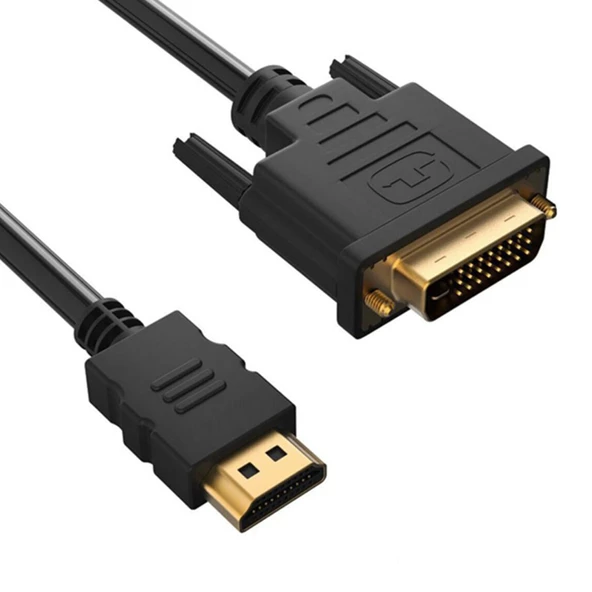 HDMI DVI KABLO 5 METRE DVI 24+1 MALE TO HDMI 19P MALE (4619)