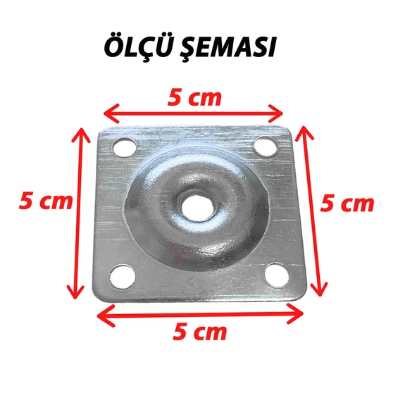Ahşap Ayak 12 Cm 2'li Set M8 Civatalı Bağlantı Aparatlı Dolap Mobilya Koltuk Kanepe Destek Ayağı Ayakları - 5