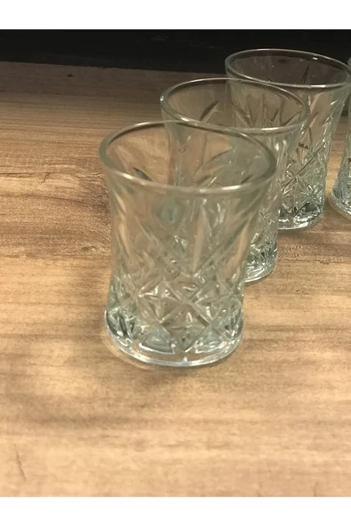 6 Lı Asya Kahve Yanı Su Bardağı Şeffaf Renk Royaleks-70279 - 3