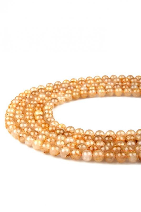 Golden Rutilli Kuvars Doğal Taş Dizi 8 mm Küre Kesim ürün görseli