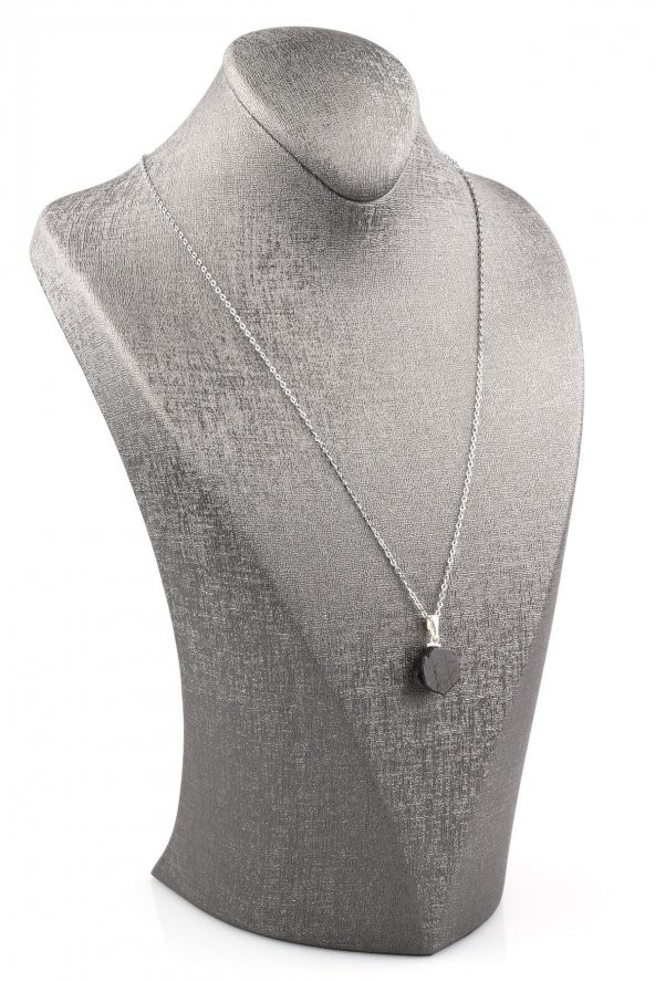 Hypersthene Doğal Taş Kolye - Resim 2