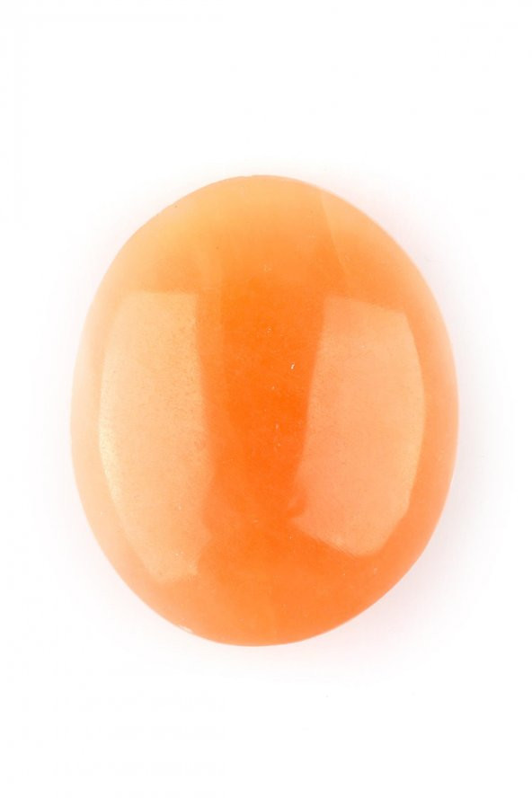 Selenit Oval Doğal Taş - Masaj Taşı - 2