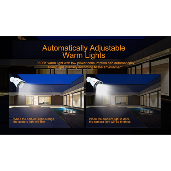 J-Tech 2050 Gece Renkli Warm Light 5MP SONY LENS 1080P AHD Güvenlik Kamera - 4