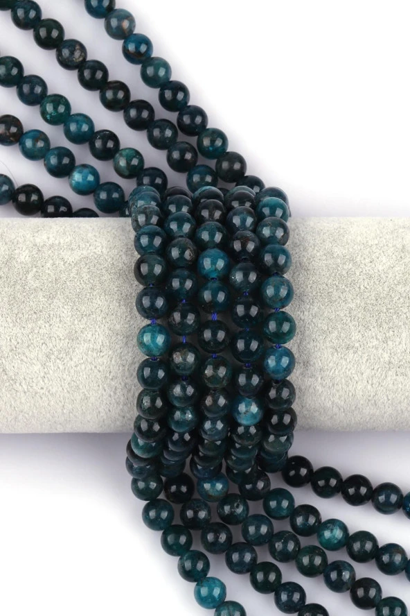 Apatit Doğal Taş Dizi 8 mm Küre Kesim