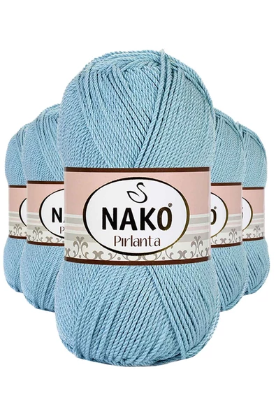5 Adet Pırlanta Amigurumi El Örgü İpi Yünü Azur 10482 - 1