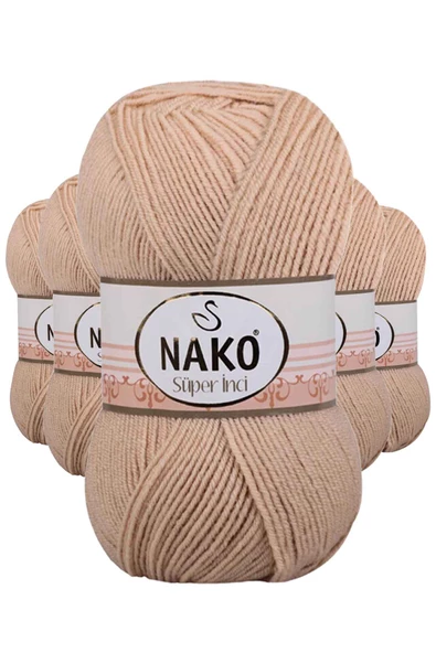 5 Adet Süper İnci El Örgü İpi 100 gr Deve Tüyü 219 ürün görseli 1