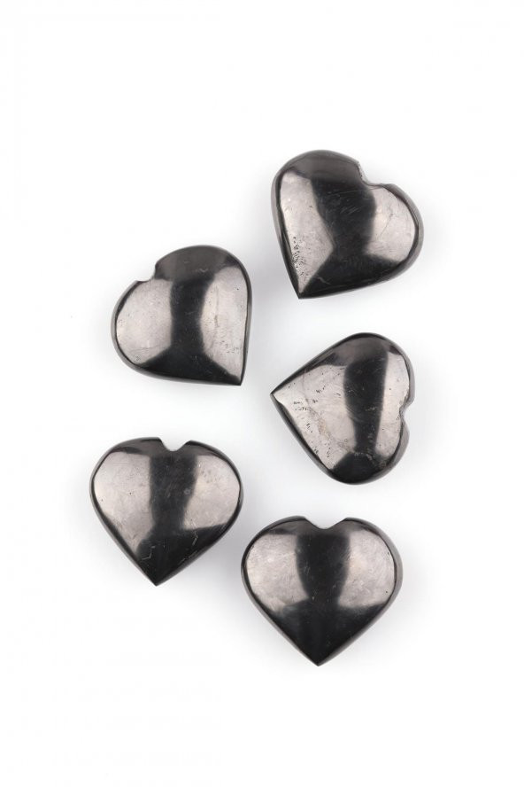 Shungite Doğal Taş Kalp