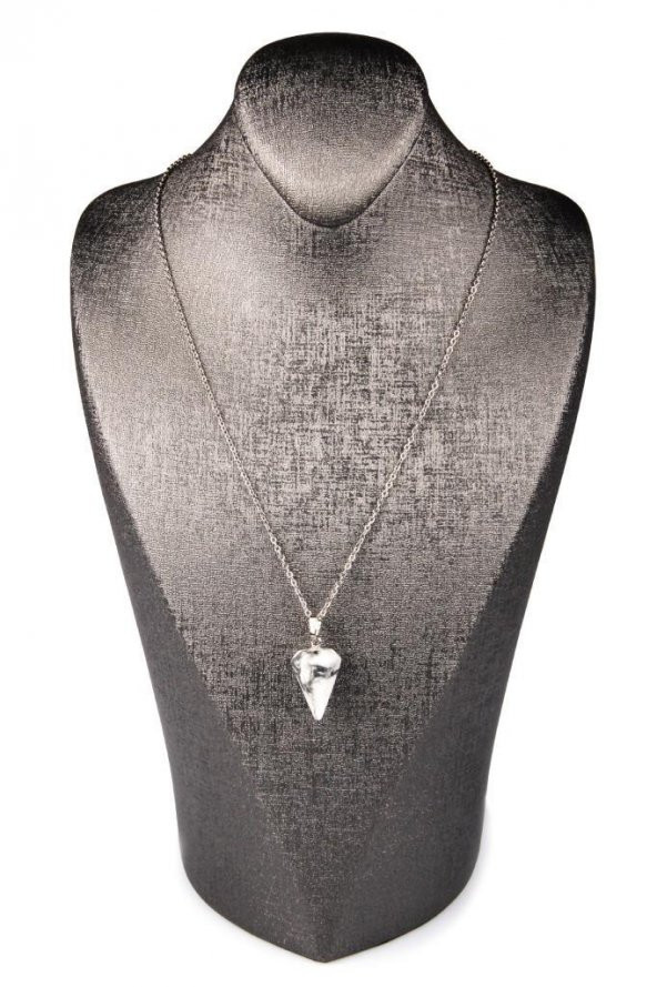 Havlit Doğal Taş Pandül Kolye - Resim 2