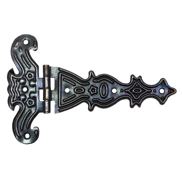 Dekoratif, Sac Tek Kuyruklu Menteşe - 40x68 mm, Küçük, Eskitme, 100 Adet ürün görseli