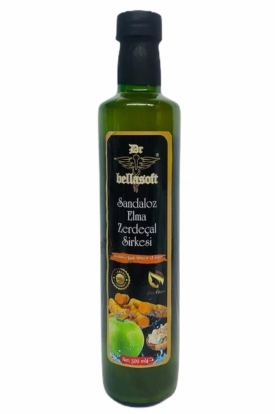 Doğal Fermente Katkısız Sandaloz Elma Zerdeçal Sirkesi 500ML