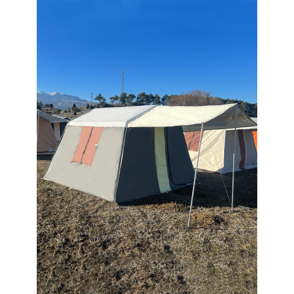 zeycamping 2 odalı 14 m2 profesyonel kamp orman dağcı bahçe  çadırları - 2