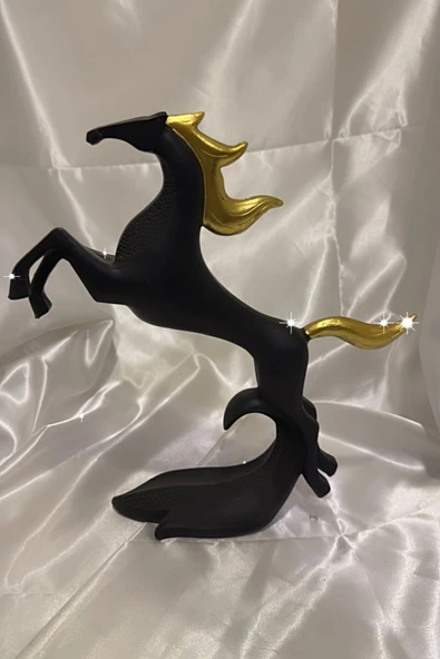 Avatar Kaideli Kübik Şahlanan Uçan At Siyah - Resim 4