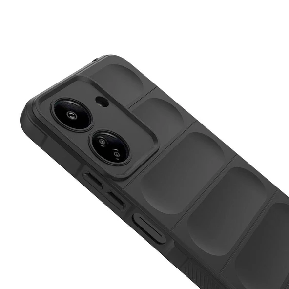 Xiaomi Poco C65 Kılıf Esnek TPU Oyuklu Arka Yüzey Tasarımlı Zore Etnik Silikon Kapak - 11