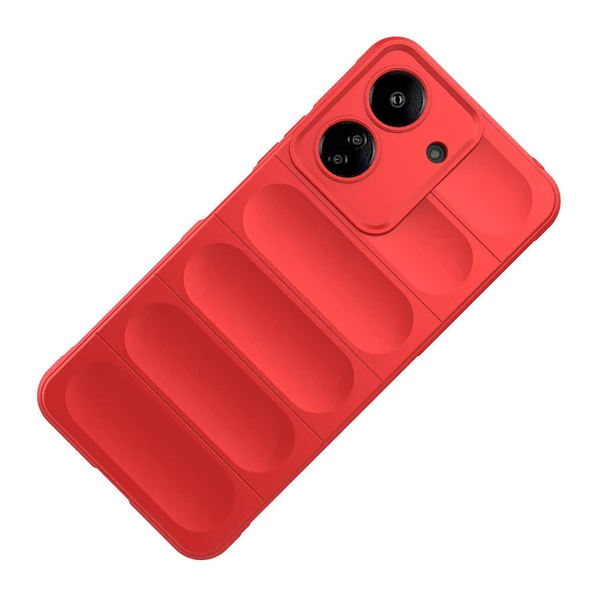 Xiaomi Redmi 13C Kılıf Esnek TPU Oyuklu Arka Yüzey Tasarımlı Zore Etnik Silikon Kapak - 9