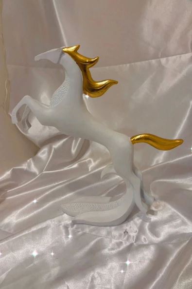 Avatar Kaideli Kübik Şahlanan Uçan At Beyaz - Resim 5