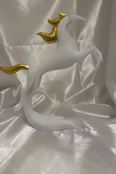 Avatar Kaideli Kübik Şahlanan Uçan At Beyaz - Resim 3