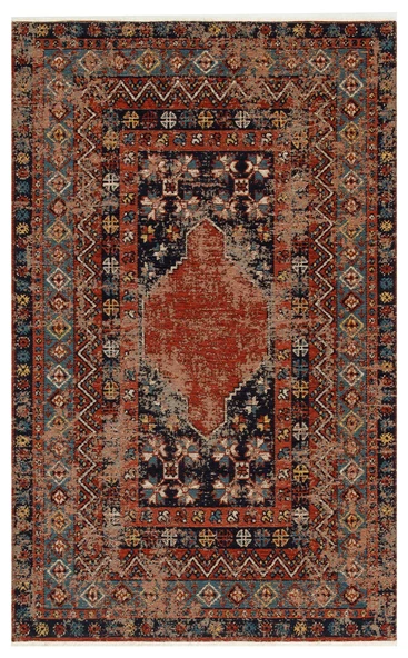 Eko Anadolu Antik Desenli Yıkanabilir Kaymaz Tabanlı Etnik Kilim AND04