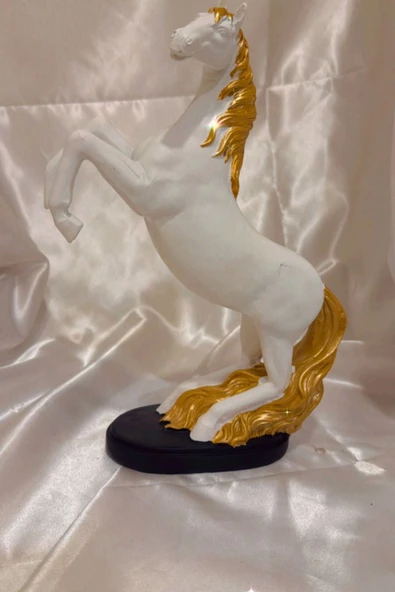 Kaideli Şahlanan KırAt  Beyaz Gold Yeleli - Resim 5