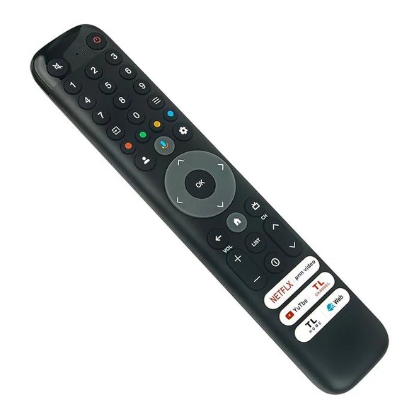 Tcl 55C655PRO İle Uyumlu Qled Tv Kumandası-Mikrofonlu