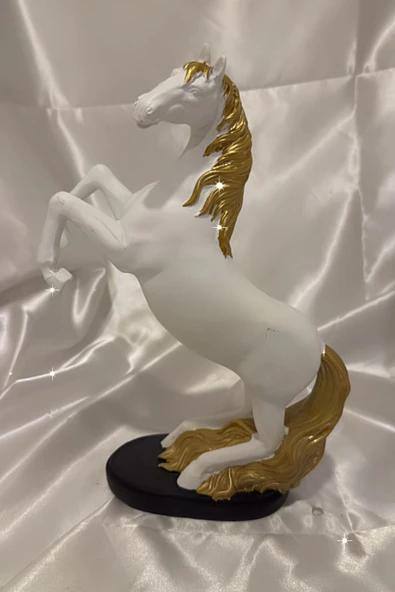 Kaideli Şahlanan KırAt  Beyaz Gold Yeleli - Resim 4