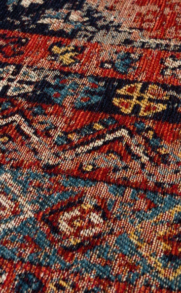 Eko Anadolu Antik Desenli Yıkanabilir Kaymaz Tabanlı Etnik Kilim AND04 - 6