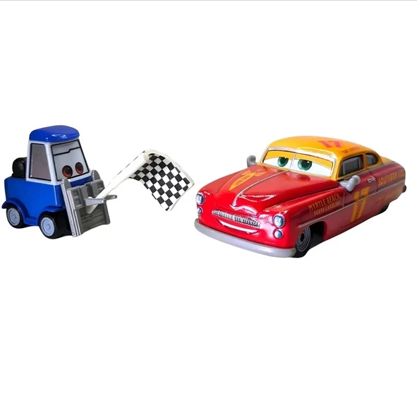Disney Cars Ikili Karakter Araçlar Double Clutch Daley-Jet Robinson DXV99 / HTX17 - Resim 2