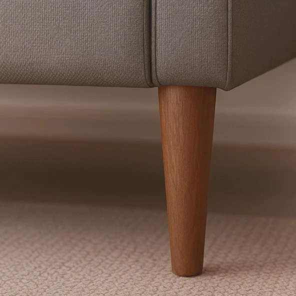 2 Adet Ahşap Ayak 15 Cm Koyu Meşe M8 Civatalı Bağlantı Aparatlı Dolap Mobilya Koltuk Kanepe Destek Ayağı Ayakları - 4