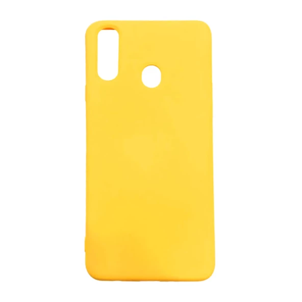 P40 Lite E ile Uyumlu Cappy Silikon Kılıf Sarı - 1