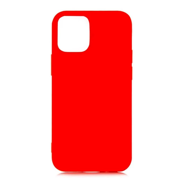 iPhone 12 ile Uyumlu Cappy Silikon Kılıf (6.7") Kırmızı - 1