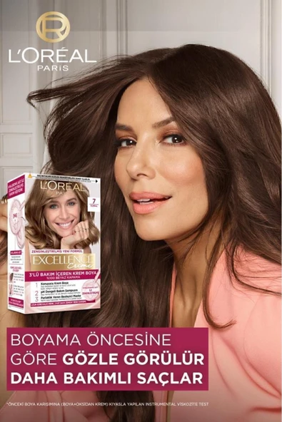 L'Oreal Paris Creme Saç Boyası 7 Kumral - Resim 2