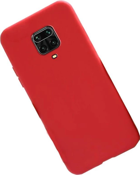 Redmi Note 9S ile Uyumlu Cappy Silikon Kılıf Kırmızı - 1