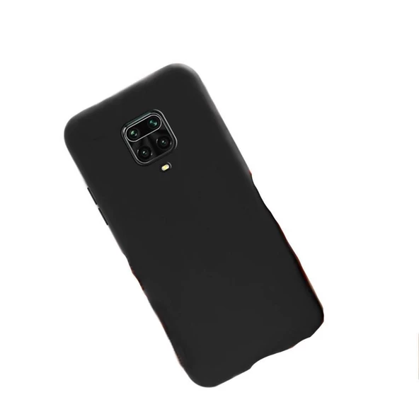 Redmi Note 9S ile Uyumlu Cappy Silikon Kılıf Siyah - 1