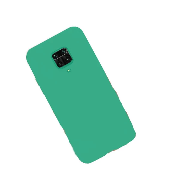 Redmi Note 9S ile Uyumlu Cappy Silikon Kılıf Su Yeşili - 1
