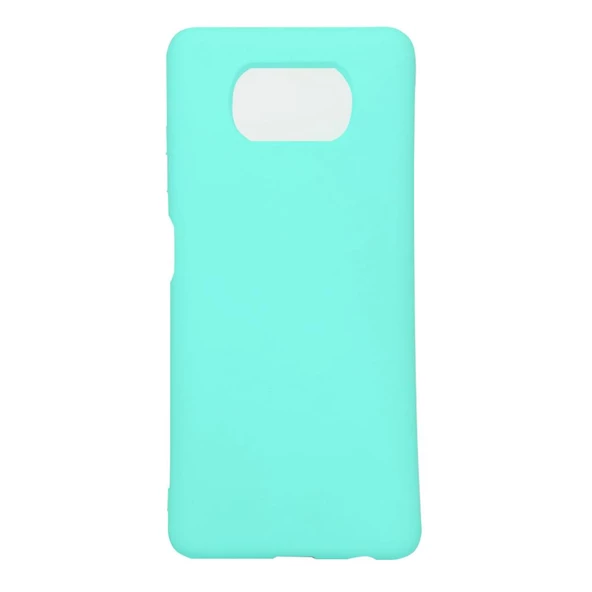 Poco X3 ile Uyumlu Cappy Silikon Kılıf Turkuaz ürün görseli