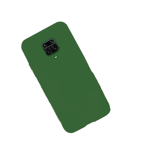 Redmi Note 9S ile Uyumlu Cappy Silikon Kılıf Haki - 1