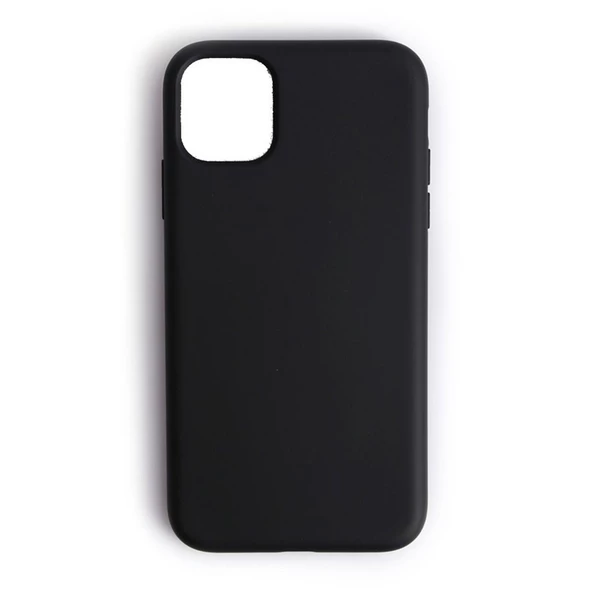 iPhone 11 ile Uyumlu Cappy Silikon Kılıf Siyah - 1