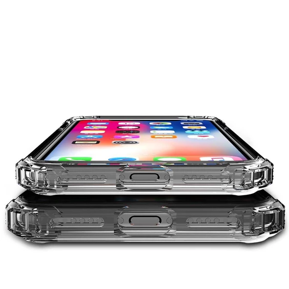 Blogy iPhone 8 Plus / 7 Plus ile Uyumlu Crystal Fit Kılıf Smoke Black - 3