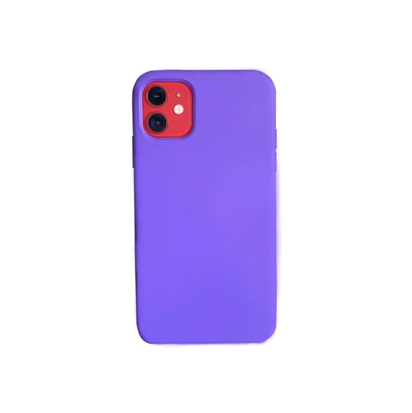 iPhone 11 ile Uyumlu Cappy Silikon Kılıf Mor - 3