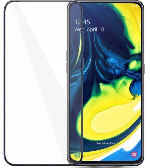 Blogy Galaxy A80 ile Uyumlu Flexi 5D Ekran Koruyucu - 1