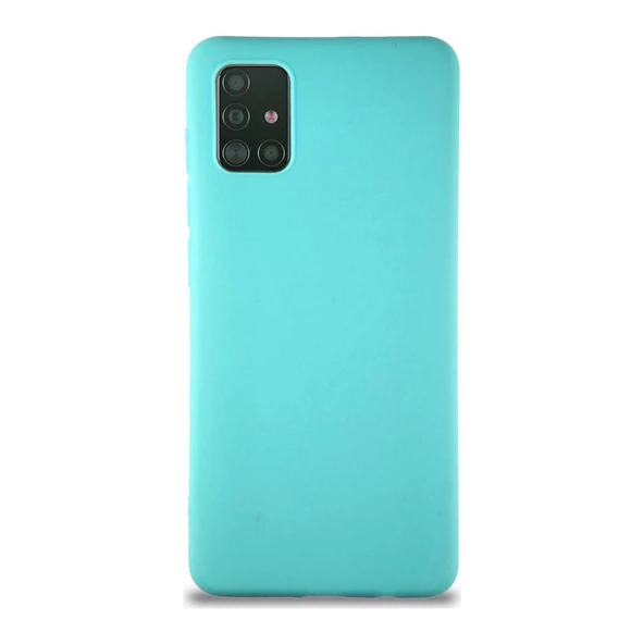 Galaxy M31S ile Uyumlu Cappy Silikon Kılıf Turkuaz - 1