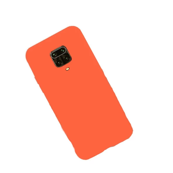 Redmi Note 9S ile Uyumlu Cappy Silikon Kılıf Mercan - 1