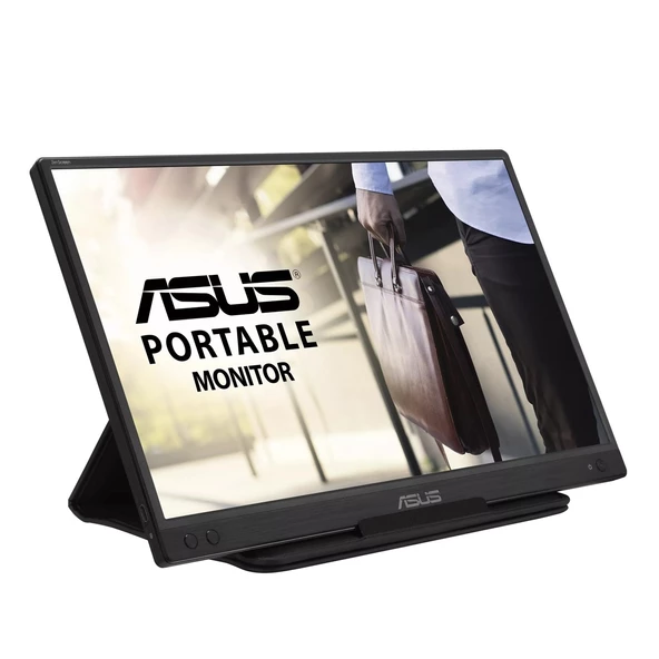 ASUS ZENSCREEN MB166C 15,6 TASINABILIR USB MONITOR IPS 1920x1080 5MS USB-C 3YIL MAT EKRAN USB-C to A ADAPTOR DUSUK MAVI ISIK Monitör - 5