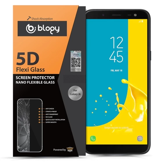 Blogy Galaxy J6 2018 ile Uyumlu Flexi 5D Ekran Koruyucu - 2