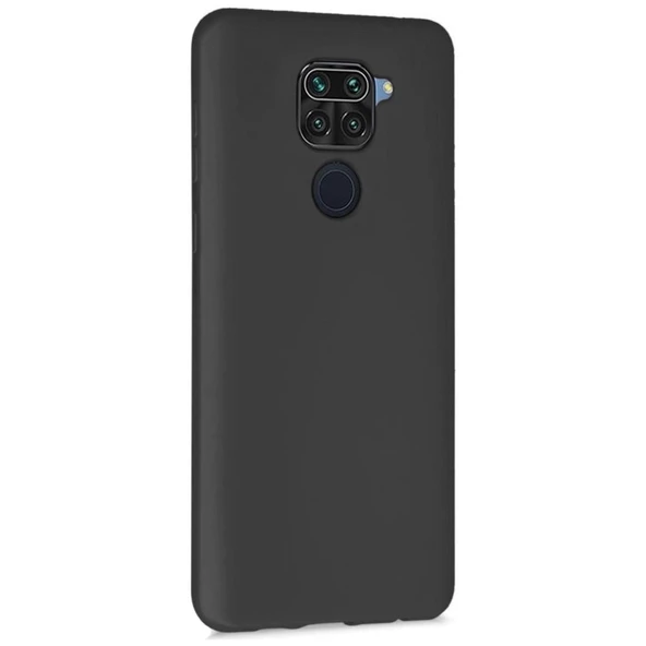 Redmi Note 9 ile Uyumlu Cappy Silikon Kılıf Siyah - 1