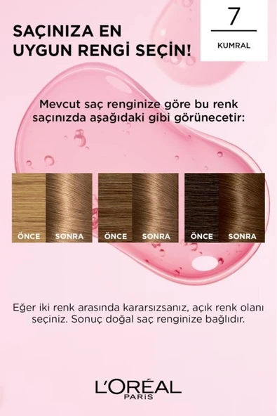 L'Oreal Paris Creme Saç Boyası 7 Kumral - Resim 7