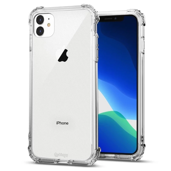 Blogy iPhone 11 ile Uyumlu Crystal Fit Kılıf Crystal Clear - 2