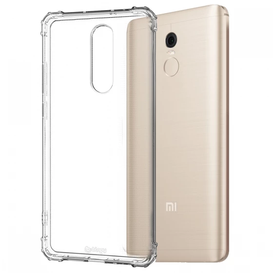 Blogy Red MI 5 Plusile Uyumlu  Crystal Fit Kılıf Crystal Clear - 1