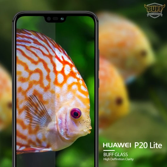 Buﬀ P20 Lite ile Uyumlu Glass Ekran Koruyucu - 4