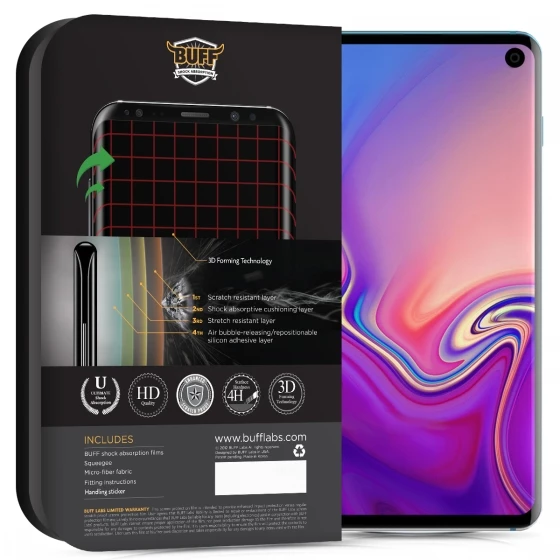 Buﬀ Galaxy S10 3D ile Uyumlu Ekran Koruyucu - 4